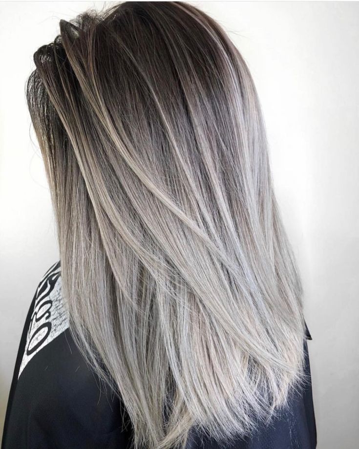 Shatush sur cheveux cendrés