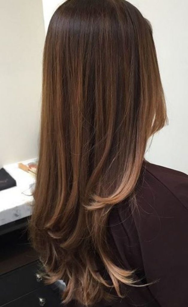 (+110 photo) Balayage sur cheveux raides