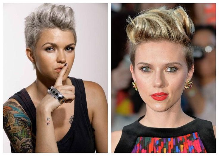 (+210 photos) Coupe de cheveux Pixie pour visage rond