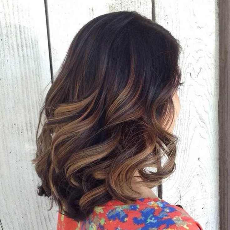 Balayage pour cheveux mi-noirs