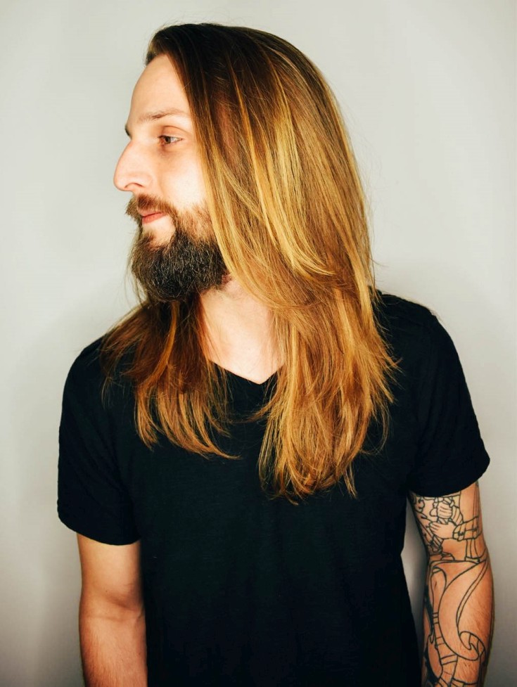 Coupe de cheveux homme en cascade