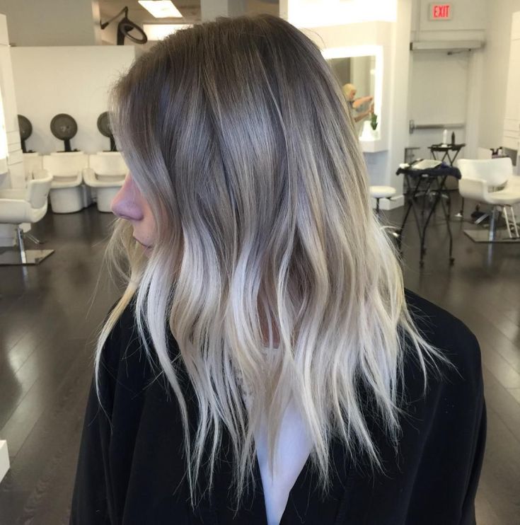 Shatush sur cheveux cendrés