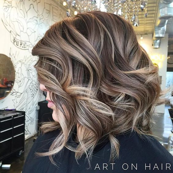 Balayage sur cheveux châtain clair