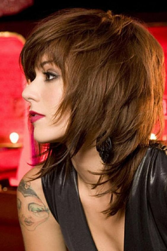 Coupe de cheveux pour femmes vue italienne de différents côtés