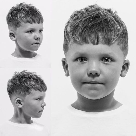Coupe de cheveux César pour les garçons