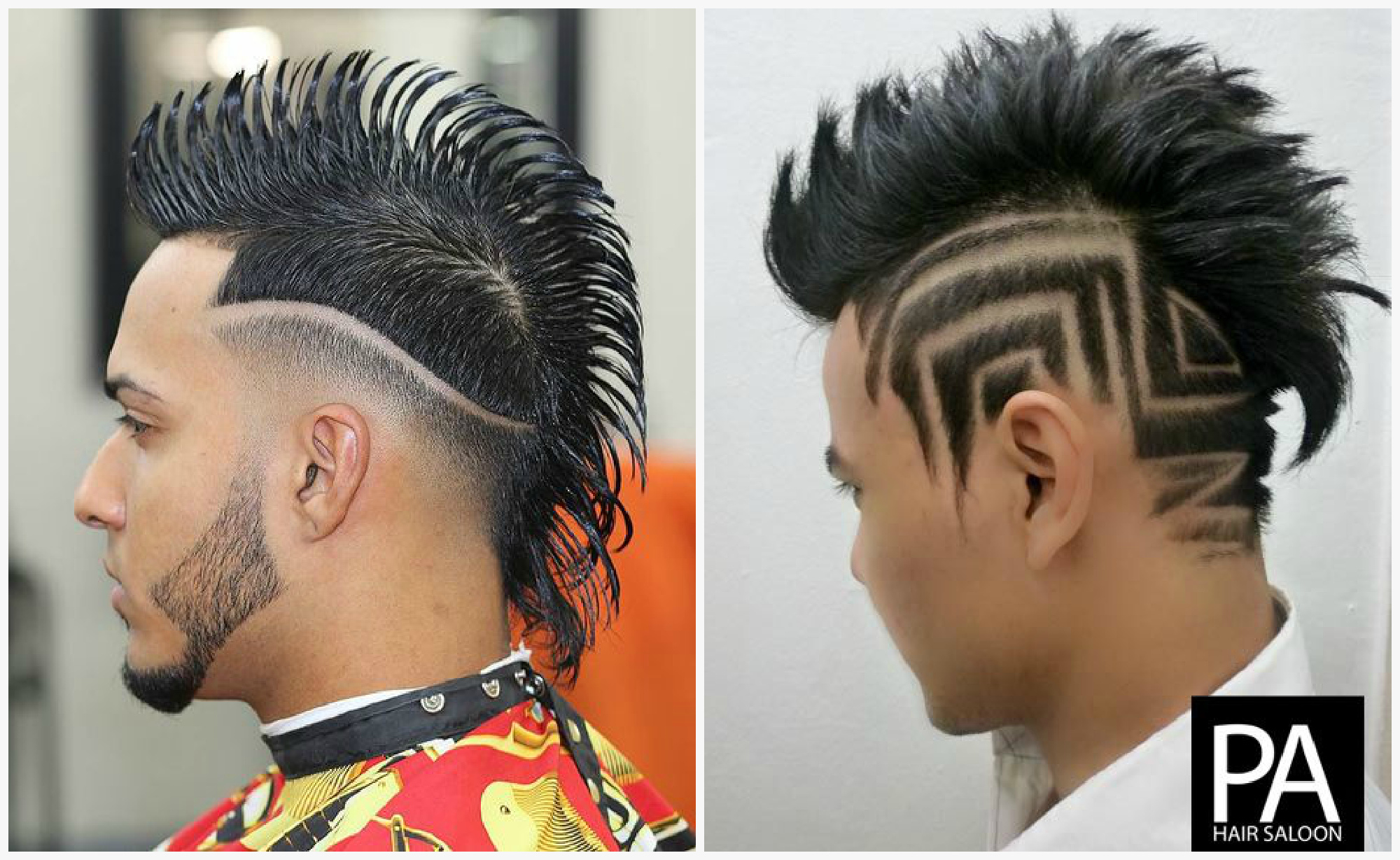 Ajout créatif à la coupe de cheveux mohawk