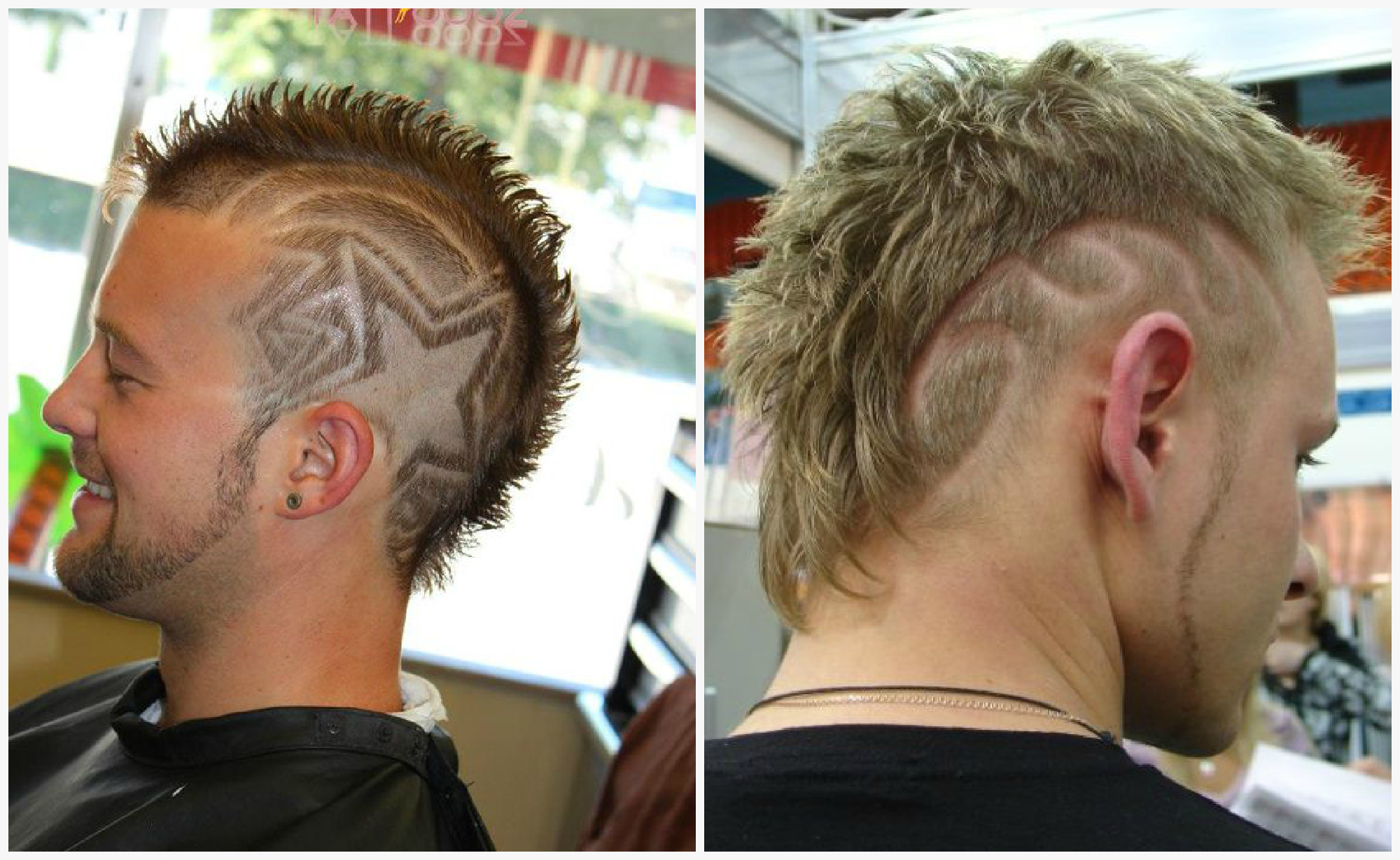 Ajout créatif à la coupe de cheveux mohawk