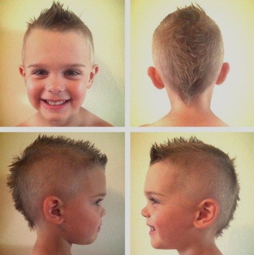 Coupe de cheveux mohawk pour garçons