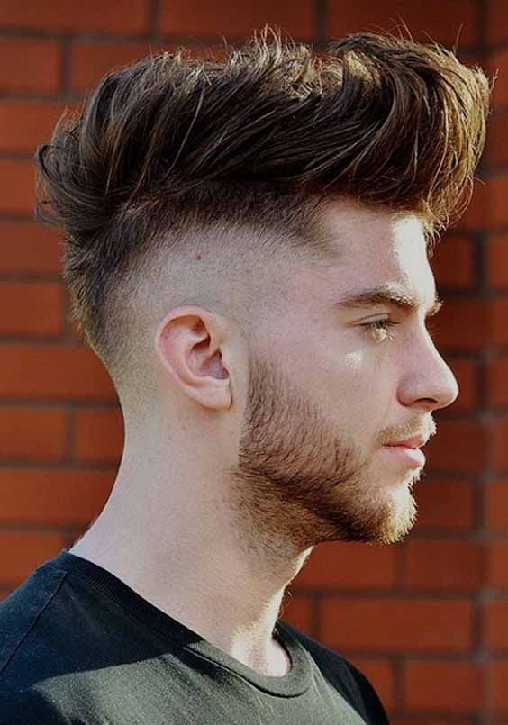 Coiffures pour hommes pour un visage triangulaire