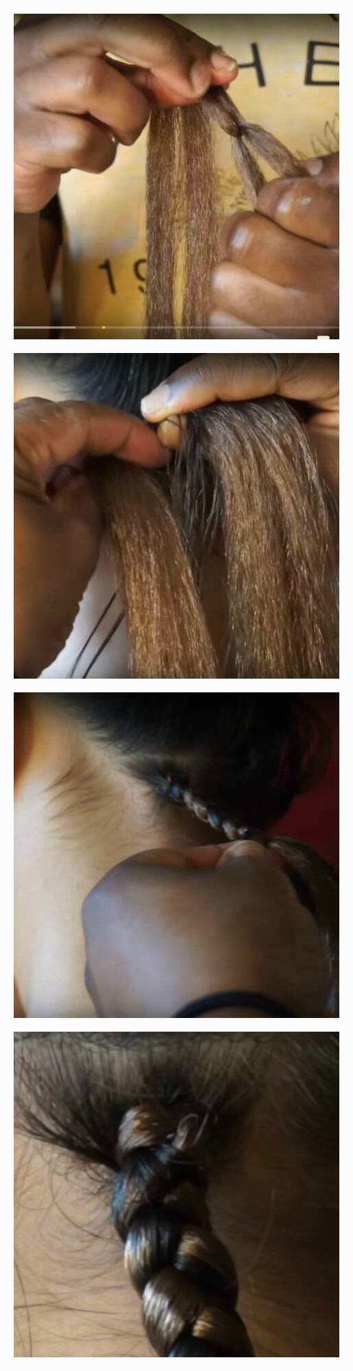 Tresses africaines avec kanekalon étape par étape