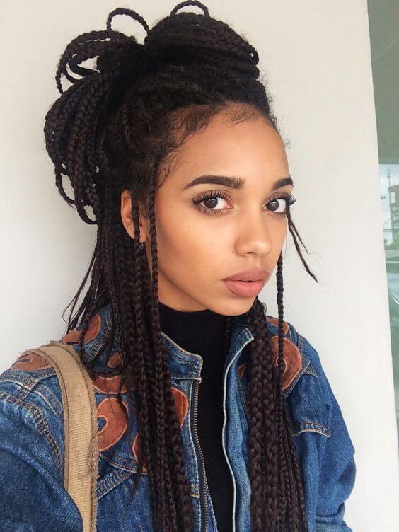 Coiffures afro tressées