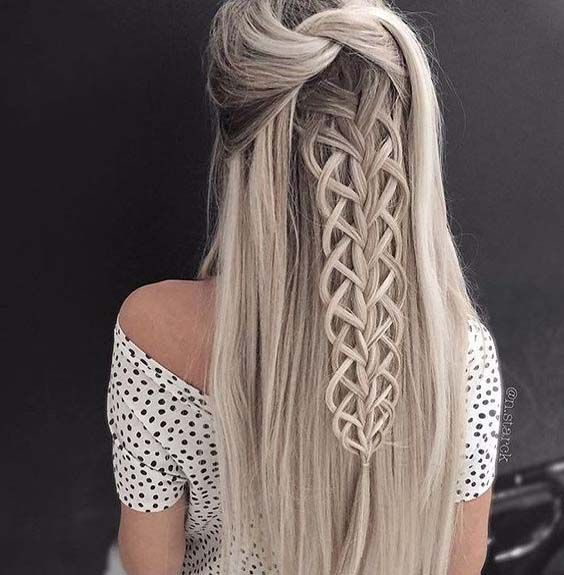  Tresse française ajourée