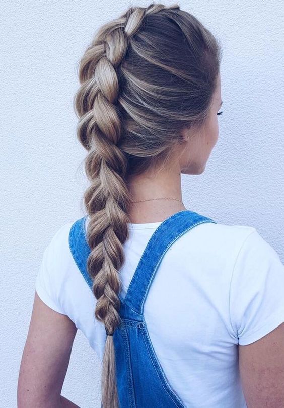 Tresse française inversée