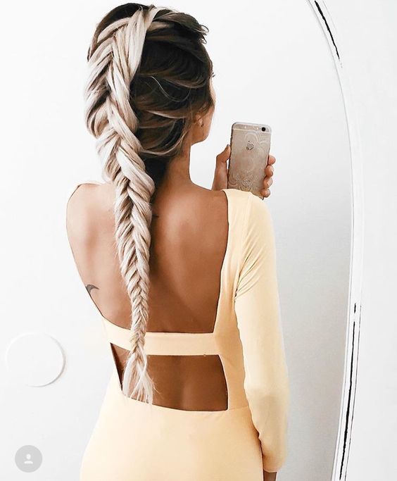 Tresse française inversée