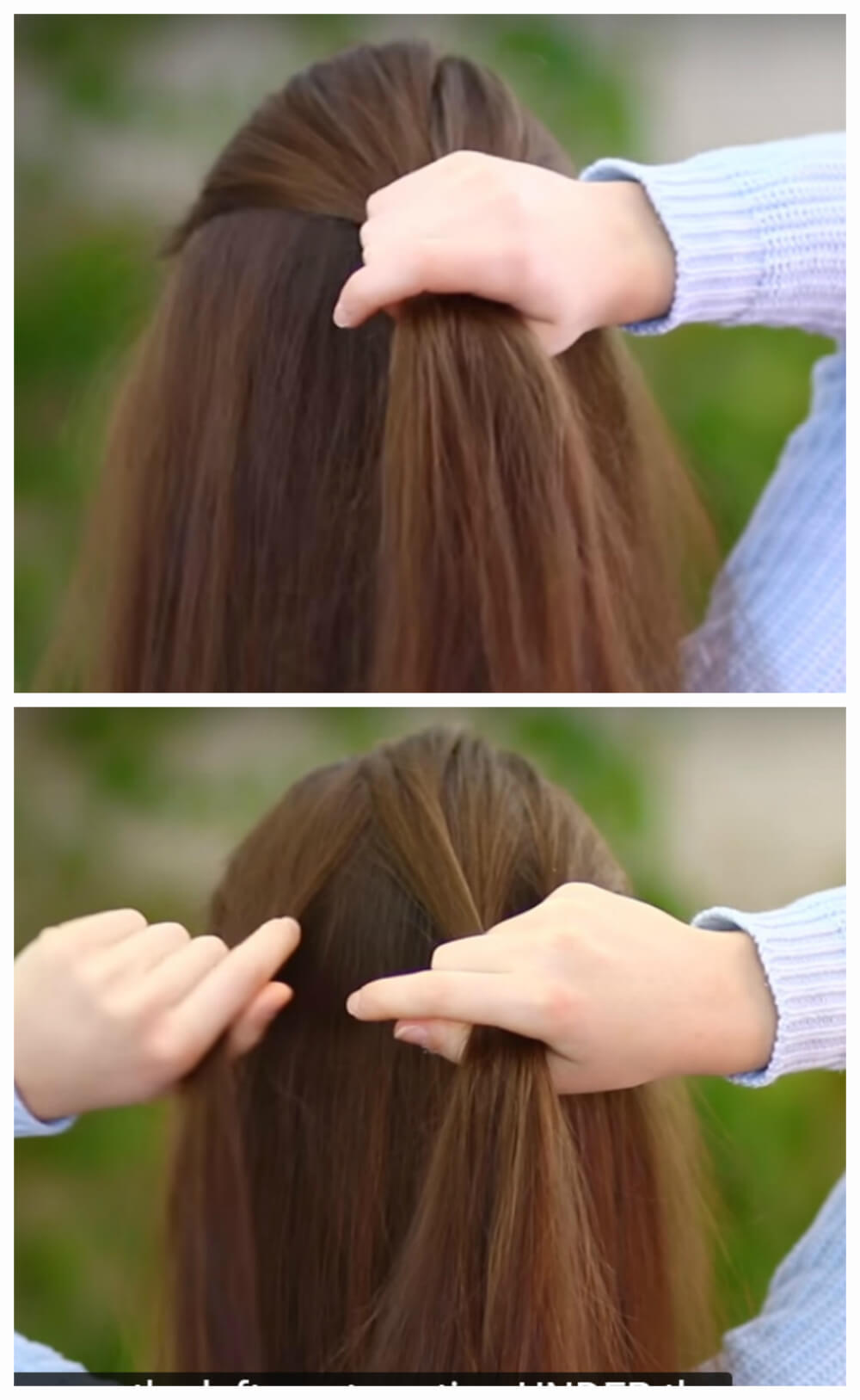 Tresse française inversée