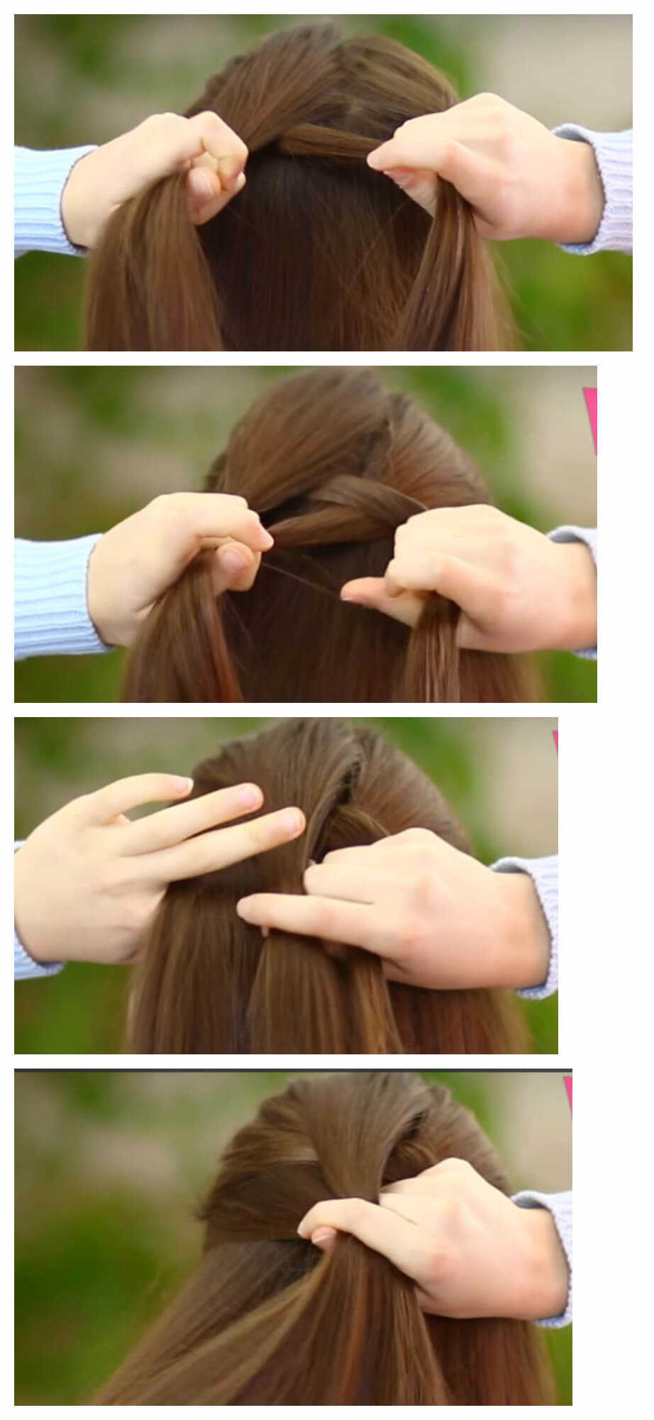 Tresse française inversée
