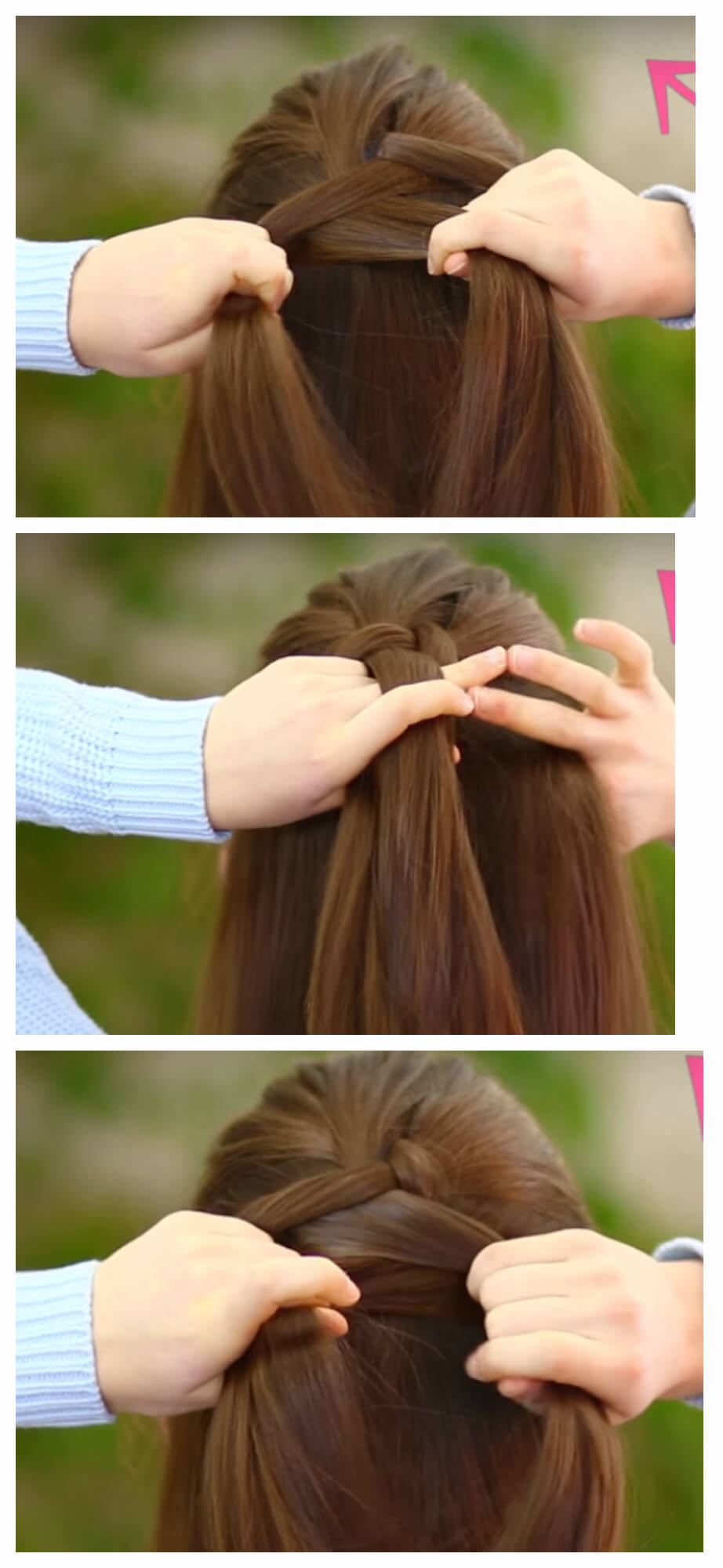 Tresse française inversée