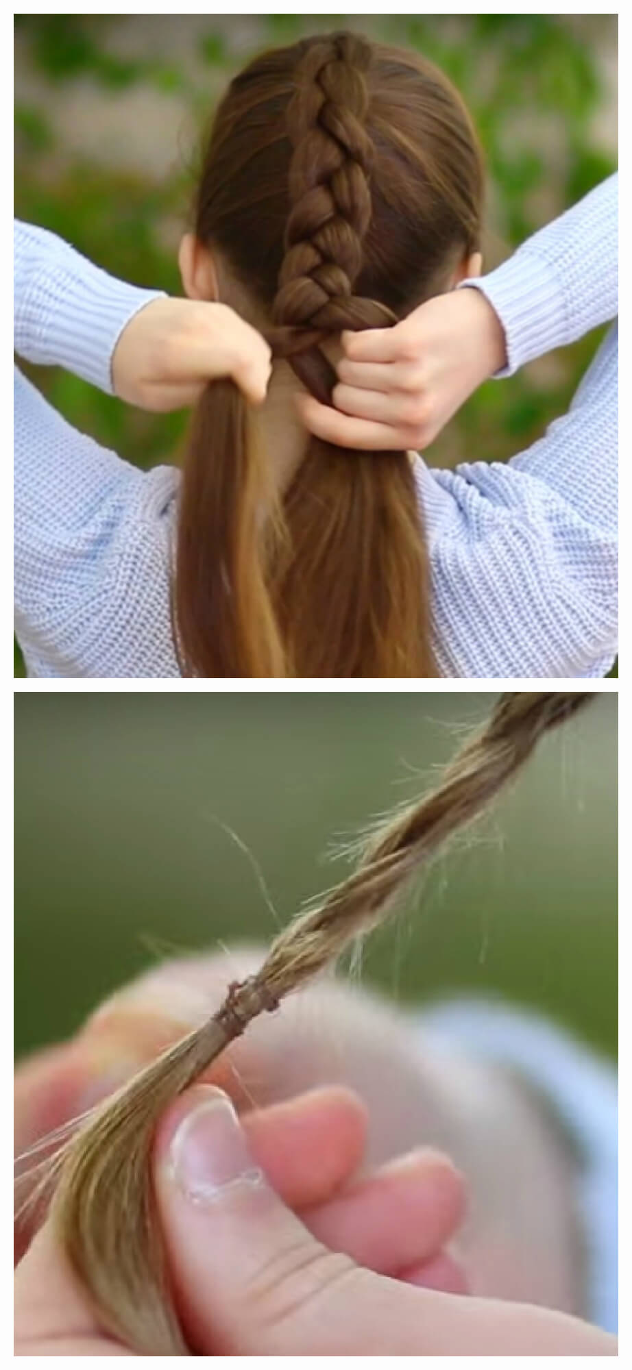 Tresse française inversée