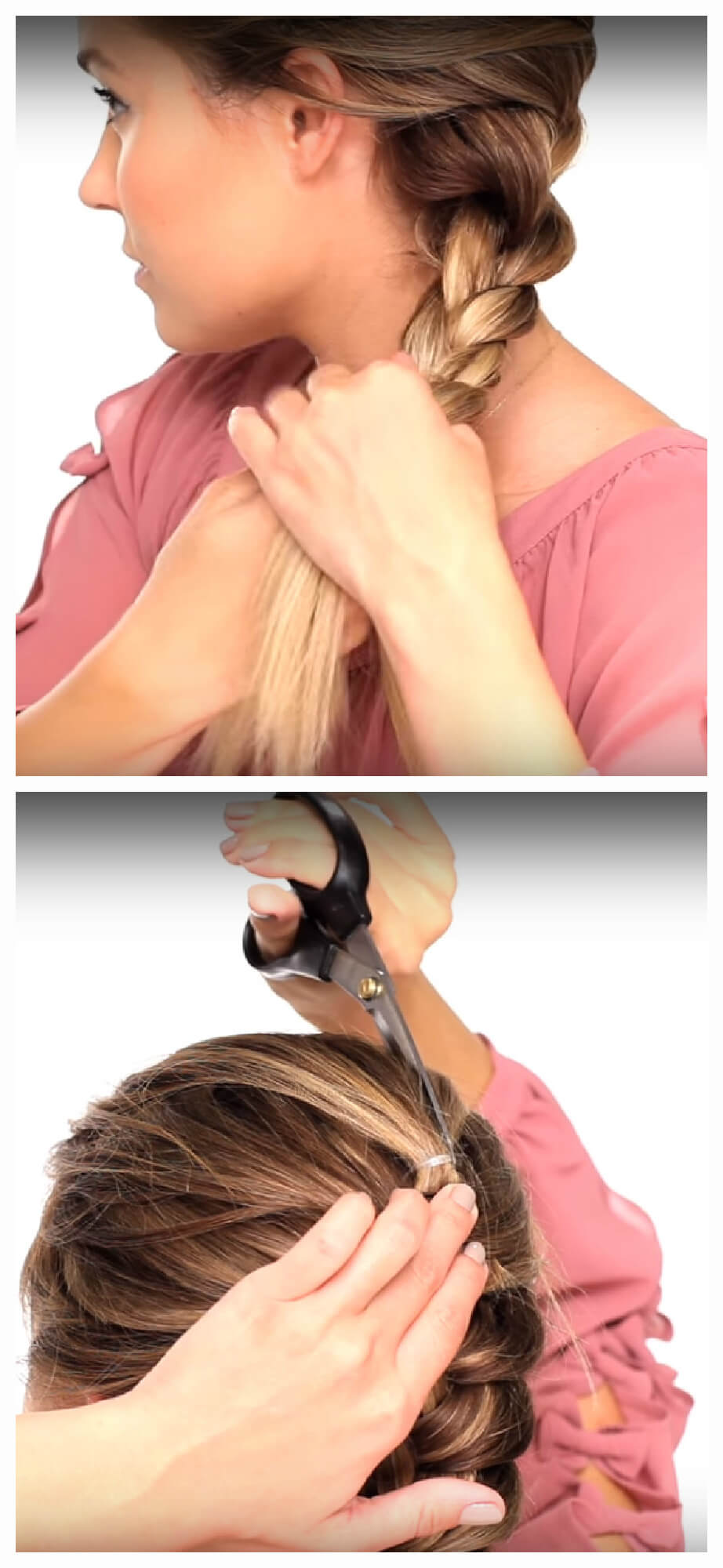  Tresse française unie