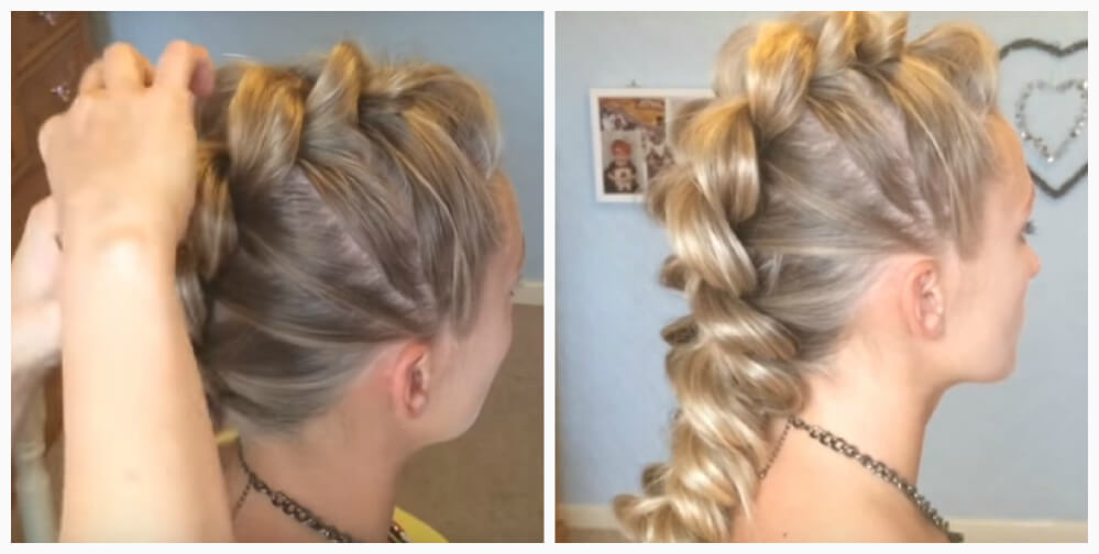 Tresse élastique pas à pas
