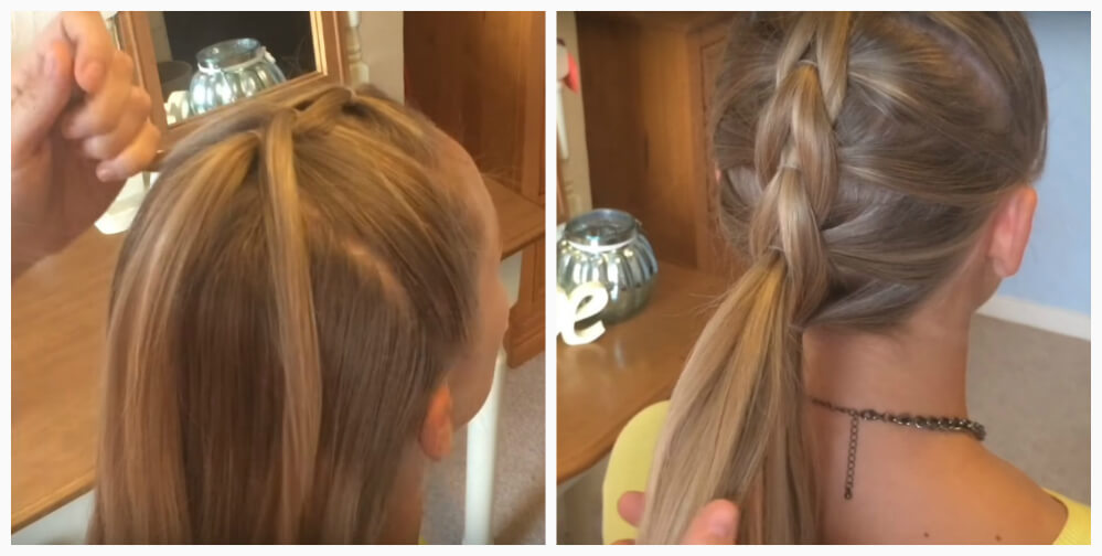 Tresse élastique pas à pas