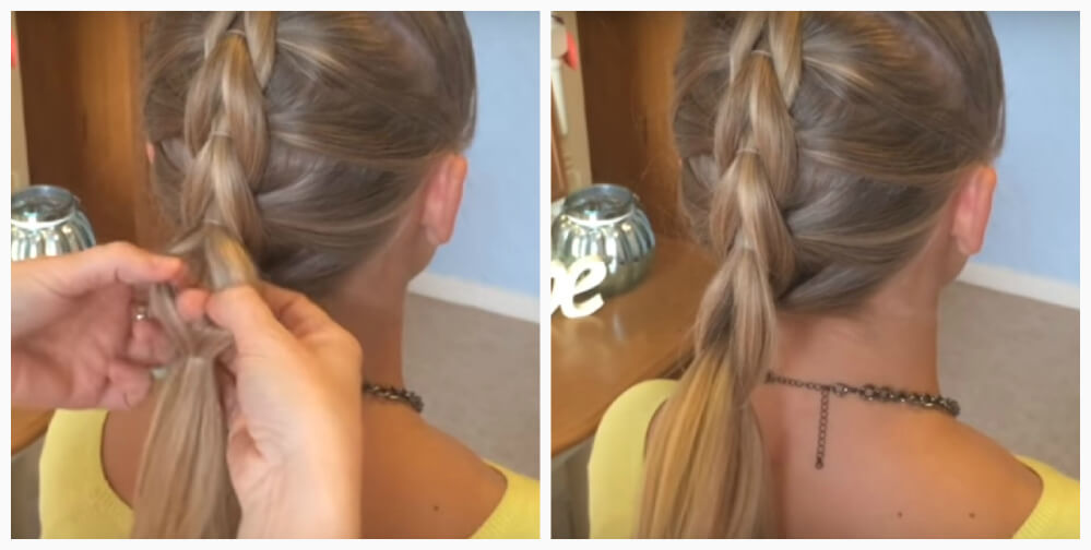 Tresse élastique pas à pas