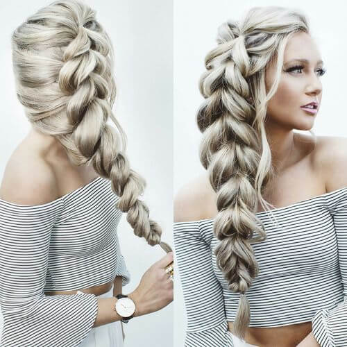 Tresses luxuriantes pour cheveux longs