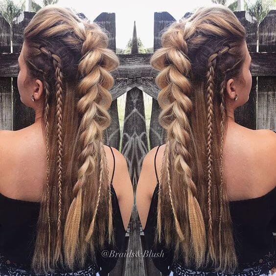 Tresse française luxuriante