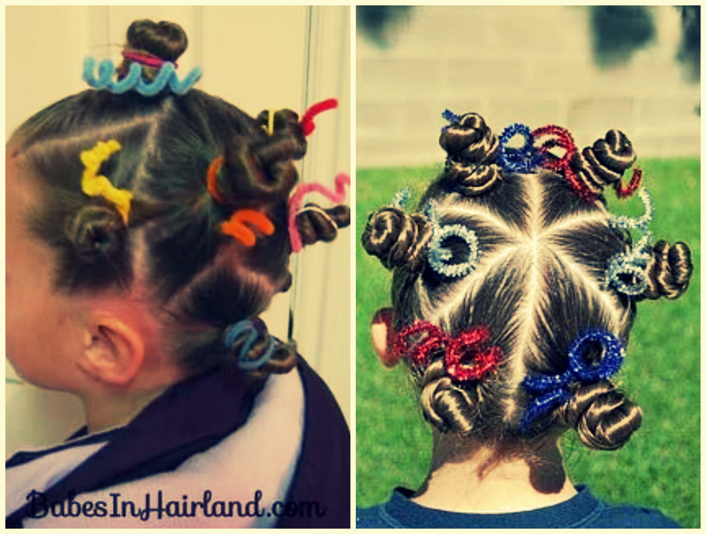 Coiffures en corne pour les filles