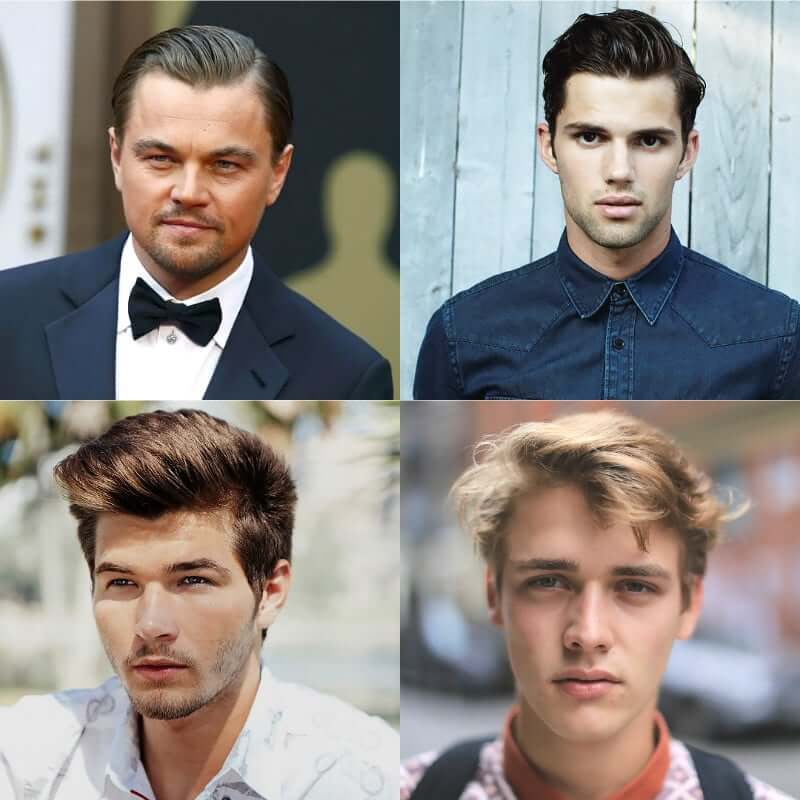 Coiffures de visage de coeur pour les hommes