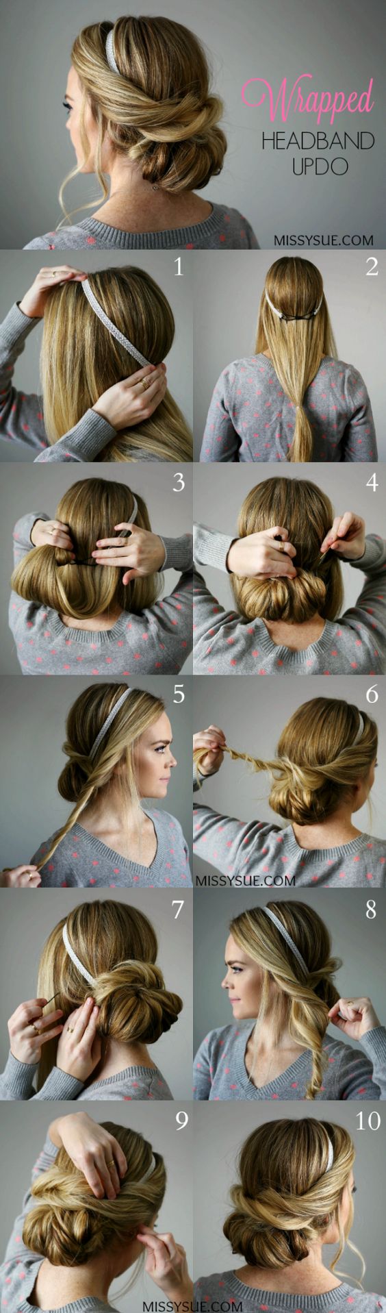 Comment faire une coiffure bandeau