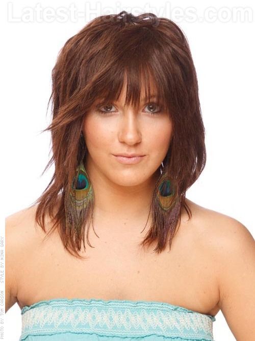 Débuts de coupe de cheveux pour femmes pour cheveux mi-longs