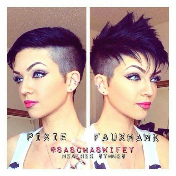 Hérisson coupe de cheveux femme avec frange