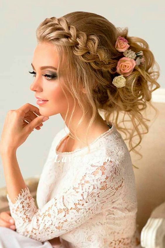 Coiffures de mariage avec des tresses