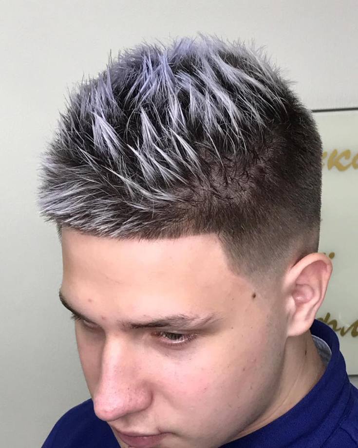(+183 photos) Hérisson de coupe de cheveux pour hommes