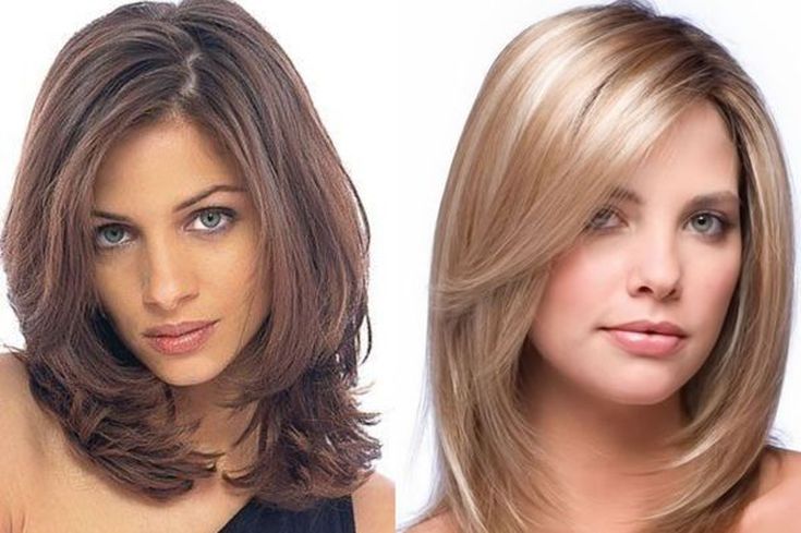 (+180 photo) Coupe de cheveux en cascade pour un visage rond
