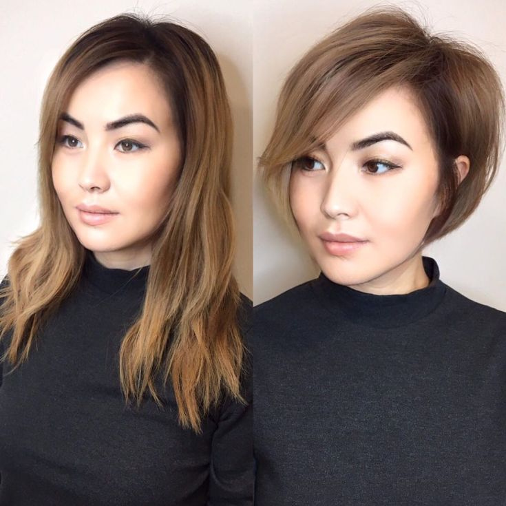 (+180 photo) Coupe de cheveux en cascade pour un visage rond