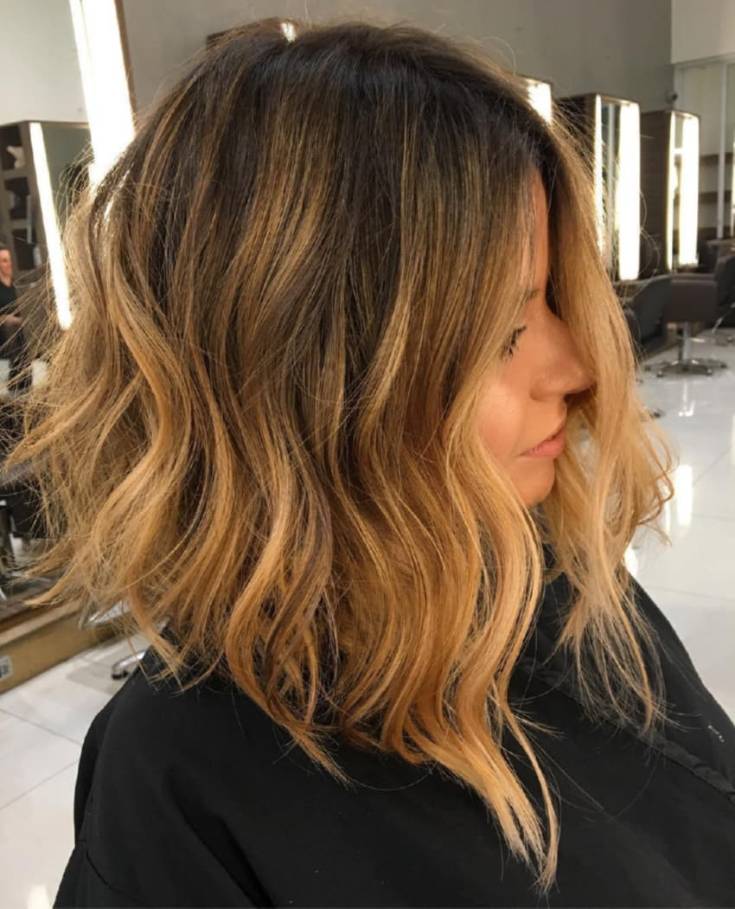 Mèches californiennes sur cheveux foncés