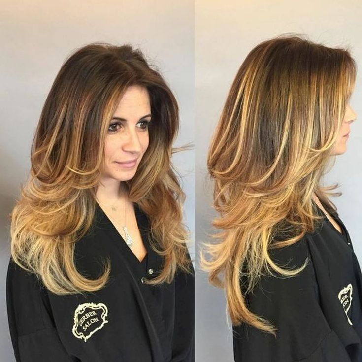 (+135 photos) Cascade graduée pour cheveux mi-longs