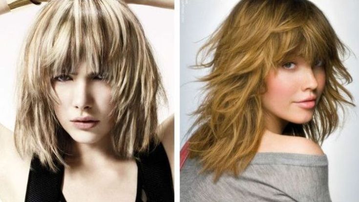 (+135 photos) Cascade graduée pour cheveux mi-longs