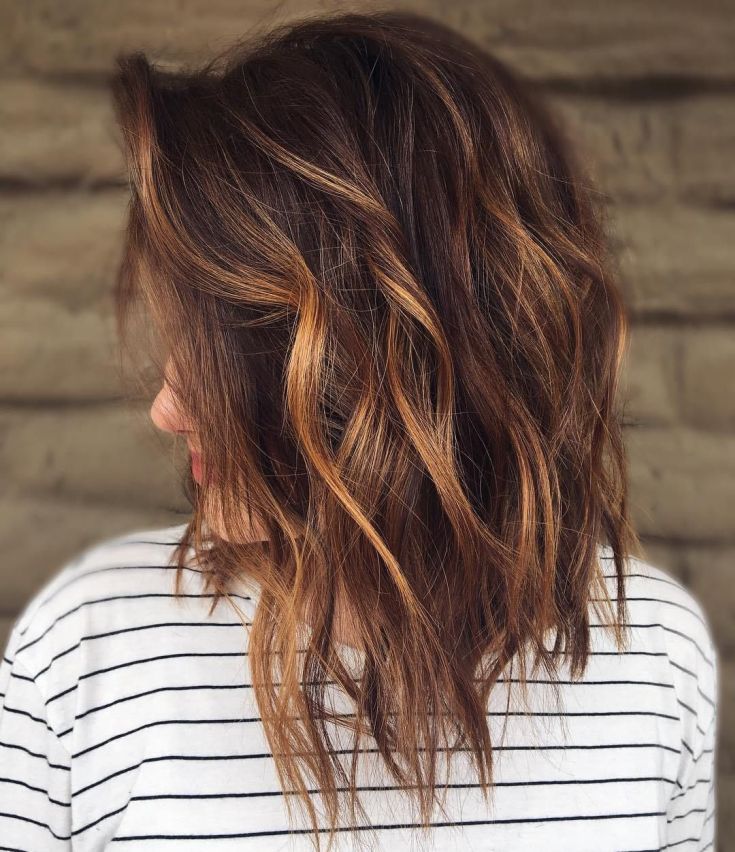 Mèches californiennes sur cheveux foncés