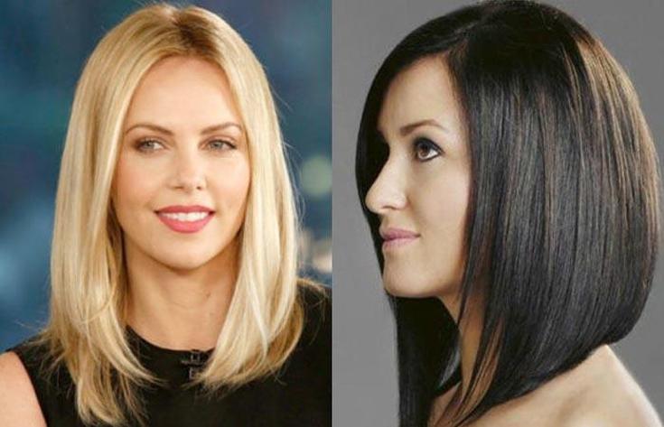 (+180 photo) Coupe de cheveux en cascade pour un visage rond
