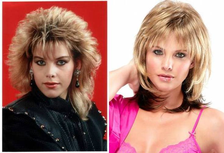 (+192 photos) Coupe de cheveux rétro Aurora années 80
