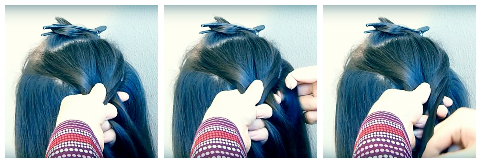 Tresse en queue de poisson instructions étape par étape