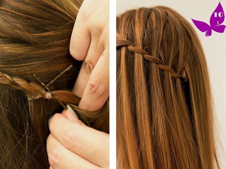 (+230 photos) Cascade de tissage de tresses