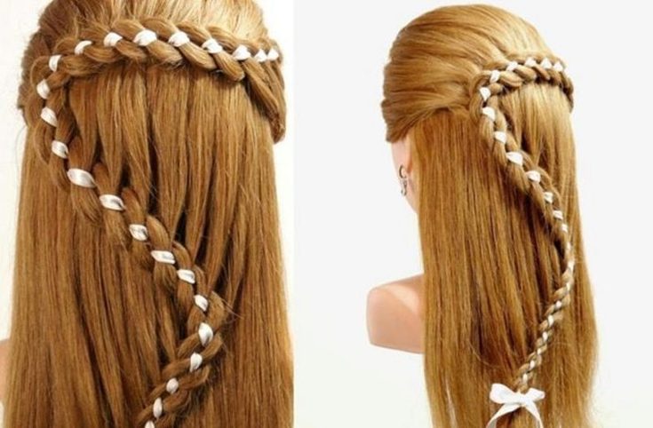 (+230 photos) Cascade de tissage de tresses