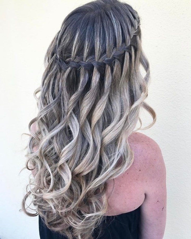 (+230 photos) Cascade de tissage de tresses
