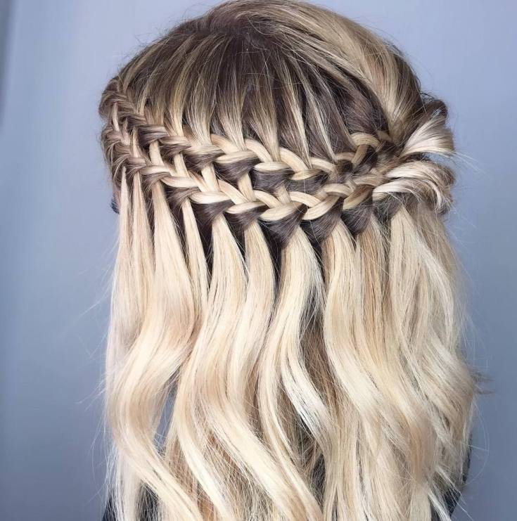 (+230 photos) Cascade de tissage de tresses