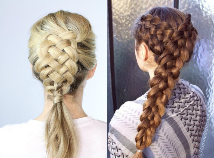 Tissage de tresses à partir de 5 brins (motifs de tissage pas à pas)
