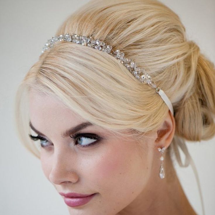 (+210 photos) Coiffures de mariage avec frange